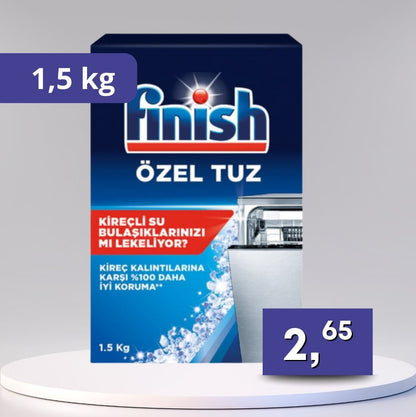 Finish – soľ do umývačky riadu 1,5 kg