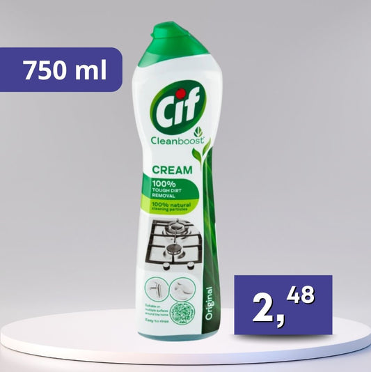 Cif krémový čistiaci prostriedok, rôzne druhy 750ml