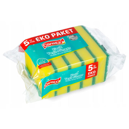Cornex – kuchynské hubky žlté, balenie 5 ks